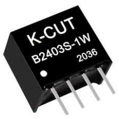 M&oacute;dulo conversor DC-DC isolado K-CUT B2403S-1W 24 V para 3,3 V 1 W
