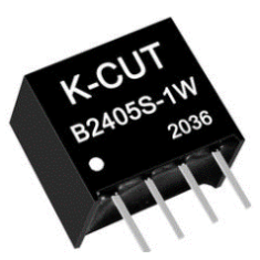 K-CUT B2405S-1W Conversor DC-DC Isolado Step-down 24 V para 5 V