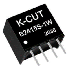 M&oacute;dulo conversor DC-DC isolado rebaixador K-CUT B2415S-1W 24 V para 15 V