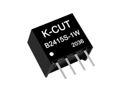 M&oacute;dulo conversor DC-DC isolado rebaixador K-CUT B2415S-1W 24 V para 15 V - Imagem 1