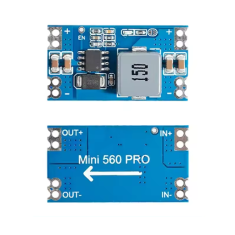 MINI560 Pro M&oacute;dulo Conversor DC-DC Abaixador 12V 5A Fonte de Tens&atilde;o Estabilizada