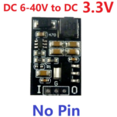 Conversor DC-DC DD38LOSA 3,3V, M&oacute;dulo Fonte 5W, Entrada DC 6 a 40V, Estabilizador de Tens&atilde;o