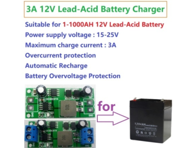 DD30CRTA Conversor DC-DC Carregador para Bateria de Chumbo-&Aacute;cido 12V 3A, M&oacute;dulo UPS/Solar 1&ndash;10000AH - Imagem 1