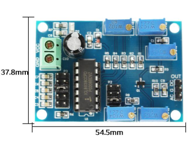 M&oacute;dulo gerador de sinais ICL8038 12 V a 15 V 10 Hz a 450 kHz ondas senoidal, triangular e retangular, Conversor DC-DC - Imagem 1