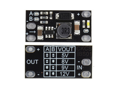 M&oacute;dulo conversor DC-DC boost mini de 3,7V a 12V com sa&iacute;das 5V/8V/9V/12V, MOQ5 - Imagem 1