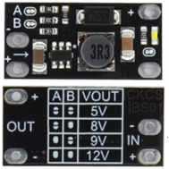 M&oacute;dulo conversor DC-DC boost mini de 3,7V a 12V com sa&iacute;das 5V/8V/9V/12V, MOQ5