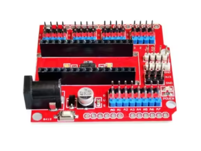 Placa de Extens&atilde;o Nano Vermelha para Arduino Nano - Imagem 1