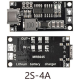 M&oacute;dulo carregador e booster Type-C para 18650 / pol&iacute;mero de l&iacute;tio 2S 8,4V 4A (conversor DC-DC) - Thumb - 1