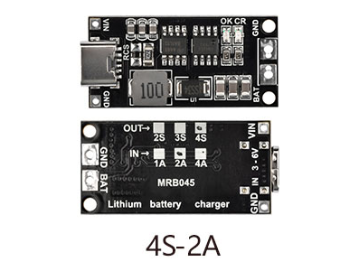 M&oacute;dulo conversor DC-DC e carregador 18650 Type C para 4S 16,8 V 2 A - Imagem 1