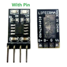 M&oacute;dulo carregador LiFePO4 LIFECRMA 3,2 V / 3,6 V, 1 A, preto, com soldagem, conversor DC-DC