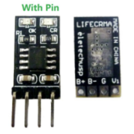 M&oacute;dulo carregador LiFePO4 LIFECRMA 3,2 V / 3,6 V, 1 A, preto, com soldagem, conversor DC-DC