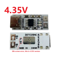 M&oacute;dulo carregador de bateria de l&iacute;tio 4,35V 1A USB Type-C conversor DC-DC
