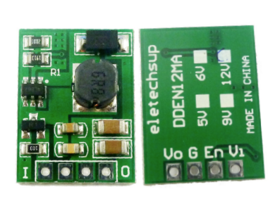 M&oacute;dulo conversor boost DC-DC 2,6 a 5,5 V para 5 V multifuncional com chave liga/desliga - Imagem 1