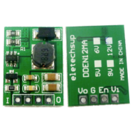 Conversor DC-DC Boost de 2,6 V a 5,5 V para 6 V com chave liga/desliga e multifuncional