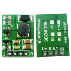 M&oacute;dulo conversor boost multifuncional DC 2,6 a 5,5 V para 12 V com chave ON/OFF