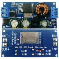 M&oacute;dulo Conversor Buck Alta Tens&atilde;o DC 8 a 80V para 9V 2,1A