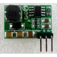 M&oacute;dulo conversor DC-DC buck 3 a 15V para -5V com sa&iacute;da negativa e terminais para solda