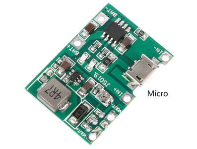 M&oacute;dulo conversor DC-DC ajust&aacute;vel 3,7V para 5V/9V para bateria 18650, carga, boost e descarga integrados 2A, mult&iacute;metro modificad - Imagem 1