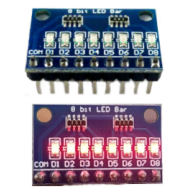 M&oacute;dulo Indicador LED DM41A08 8 bits Vermelho C&aacute;todo Comum 3.3V/5V