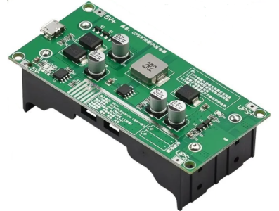 M&oacute;dulo carregador 3A para bateria de l&iacute;tio 18650 com caixa para baterias, 12V Micro, conversor DC-DC - Imagem 1