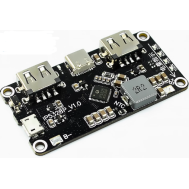 M&oacute;dulo carregador IP5328P para baterias 18650 com duplo USB e conversor DC-DC