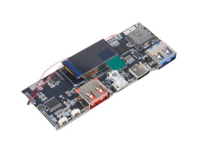 Conversor DC-DC QC4.0 QC3.0 USB PD Carga R&aacute;pida 22,5W com Display LED Colorido sem interface L - Imagem 1