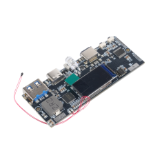Conversor DC-DC QC4.0/QC3.0 com display LED colorido, USB PD e carga r&aacute;pida 22,5 W, interface L