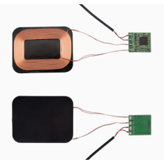 Placa PCBA mini para carregamento sem fio 3W com bobina quadrada, conversor DC-DC
