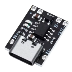 Mini M&oacute;dulo Conversor DC-DC para Carregamento de Bateria de L&iacute;tio 1A Type-C