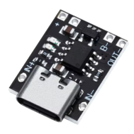 Mini M&oacute;dulo Conversor DC-DC para Carregamento de Bateria de L&iacute;tio 1A Type-C