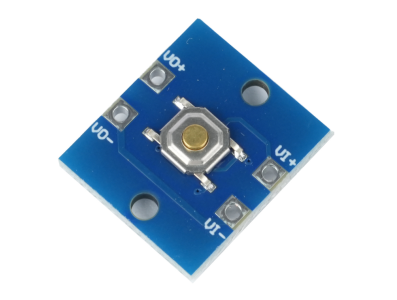Bot&atilde;o interruptor de chave &uacute;nica com autotravamento para conversores DC-DC - Imagem 1