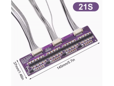 Conversor DC-DC equalizador ativo 1,5 A 21S para bateria de l&iacute;tio com balanceamento por capacitores - Imagem 1