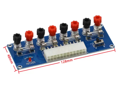 Conversor DC-DC HU-M27 Placa Adaptadora de Alimenta&ccedil;&atilde;o ATX para Chassi Desktop - Imagem 1