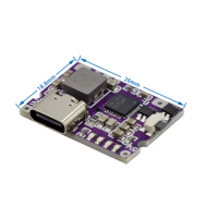 M&oacute;dulo de carga e descarga r&aacute;pida 3A IP5310 com Type-C, conversor DC-DC