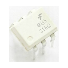 Optoacoplador 4N35 com fototransistor em encapsulamento DIP-6 CI