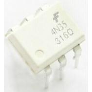 Optoacoplador 4N35 com fototransistor em encapsulamento DIP-6 CI