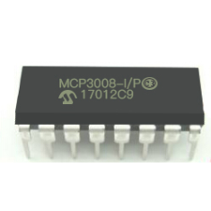 MCP3008-I/P, circuito integrado em encapsulamento DIP