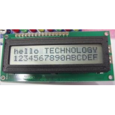 Display LCD1602 cinza sem backlight 5V para Arduino