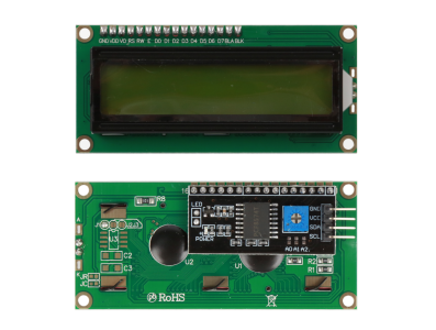 M&oacute;dulo LCD1602 IIC/I2C com backlight verde para Arduino - Imagem 1