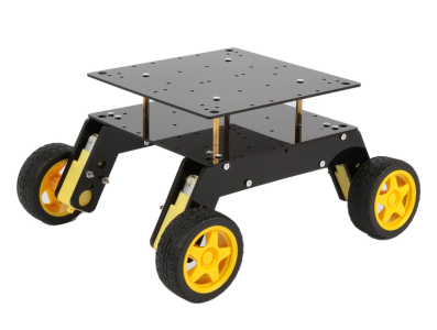 Kit de Rob&oacute;tica: Carro Inteligente 4WD com suspens&atilde;o, 125 rpm/min - Imagem 1