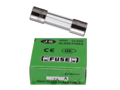 Fus&iacute;vel de vidro 6 x 30 mm de a&ccedil;&atilde;o r&aacute;pida 6,3 A 250 V, 100 unidades por caixa - Imagem 1
