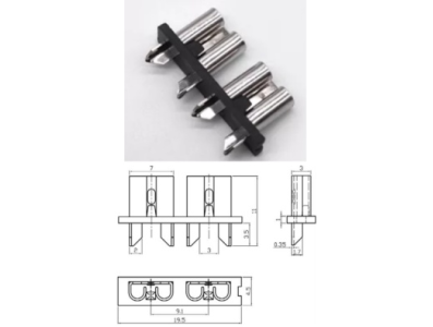 Suporte de fus&iacute;vel blade automotivo m&eacute;dio para PCB - Imagem 1