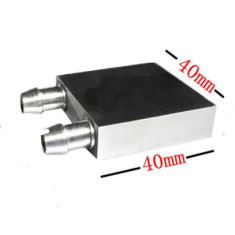 Placa cabe&ccedil;ote Water Cooling 40 x 40 x 12 mm