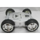 Chassi met&aacute;lico para carro rob&ocirc; estilo tanque com pneus grandes - Thumb - 1