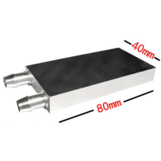 Placa e cabe&ccedil;a de refrigera&ccedil;&atilde;o l&iacute;quida (Water Cooling) 40&times;80&times;12 mm