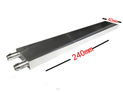 Cabe&ccedil;a e placa de resfriamento a &aacute;gua 40 &times; 240 &times; 12 mm - Imagem 7