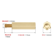 Espa&ccedil;ador sextavado roscado M2.5 x 17+6 mm em lat&atilde;o (cobre) - Thumb - 1