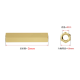 Parafuso sextavado duplo M2,5 x 3 mm em cobre - Thumb - 1