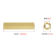 Perno roscado hexagonal de cobre M2,5 x 20 mm (dupla extremidade) - Thumb - 1