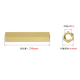 Espiga roscada hexagonal dupla de cobre M2,5 x 24 mm - Thumb - 1